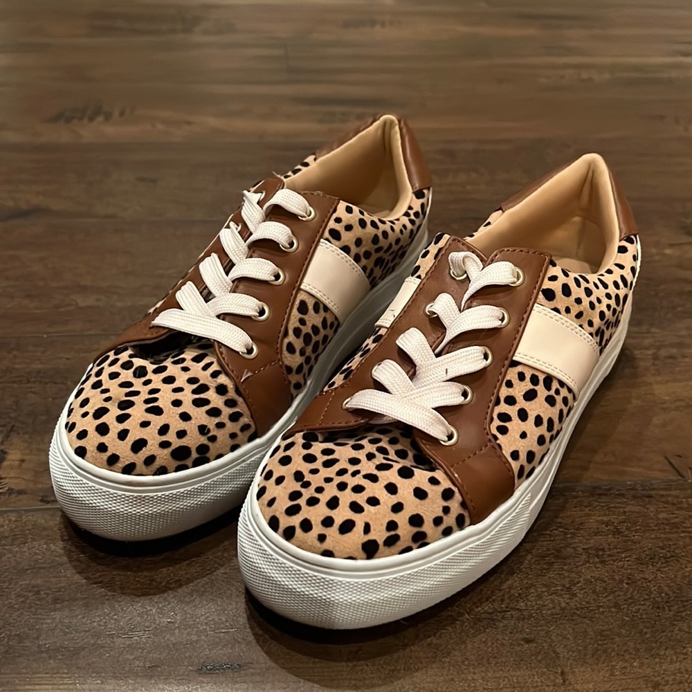 Leopard print sneakers